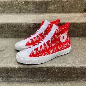Converse | Shoes | Converse Unttl3d High Top Not A Chuck Untitled Red ...